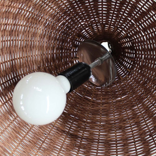 Brown Basket Pendant Lights - Rattan shops Lighting Fixtures - Vintage Lighting - Rustic Lighting - 110-240V/50-60Hz - Free Shipping Worldwide