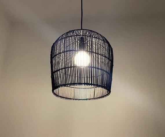 Black cheap basket pendant