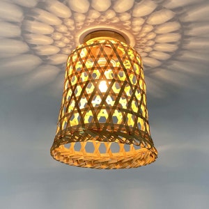 Bambusglocke Unterputz Beleuchtung: Niedrige Deckenlampe