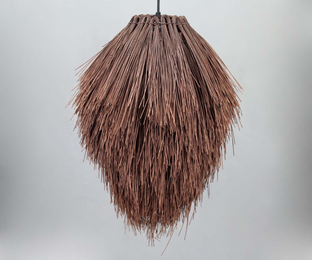 Handwoven Rattan Pendant Light, Boho Chandelier, Ceiling Lamp - Etsy