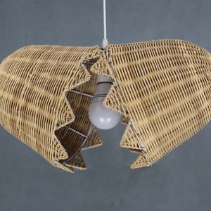 New Rural Style Hand Woven Wicker Pendant Lamp One E27 Lampholder 110-240V/50-60Hz Natural Color Egg Lighting Ceiling Lamp Decor Lighting