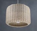 Cylinder Shape Rattan Pendant light -Chandelier Lighting - Rustic Lighting Fixtures- Shade's Width 14.7'' or 19.5'' - Using Worldwide 