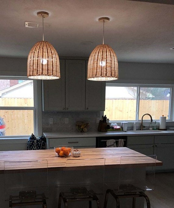 Small basket 2024 pendant light