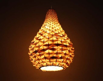 Countryside Style Hand Woven From Bamboo Chandelier Lamp Pendant Lighting Ceiling lighting Decor Lamp Hanging Lamp ECO Friendly Lamp