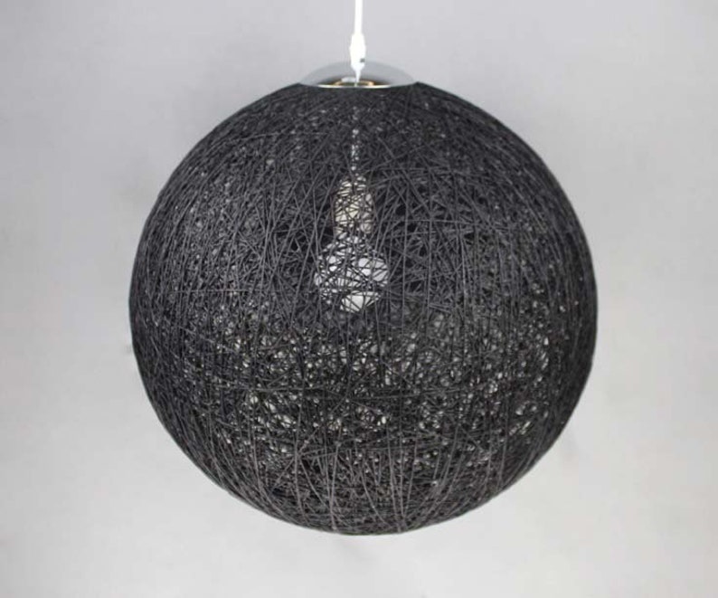 Pendant Light  
Paper Rope Chandelier  
Woven Lampshade  
Boho Lighting  
Custom Chandelier  
Hardwired Pendant  
Plug In Light  
Spherical Pendant  
Eco Friendly Decor  
Modern Home Decor  
Customizable Lighting  
Artisan Chandelier  
Minimalist Lighting