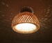 Bamboo Hat-shaped Flush Mount Lighting Fixture -Ceiling lamp -Semi Flush Lighting -Four Versions -110-240V/50-60Hz - Using Worldwide