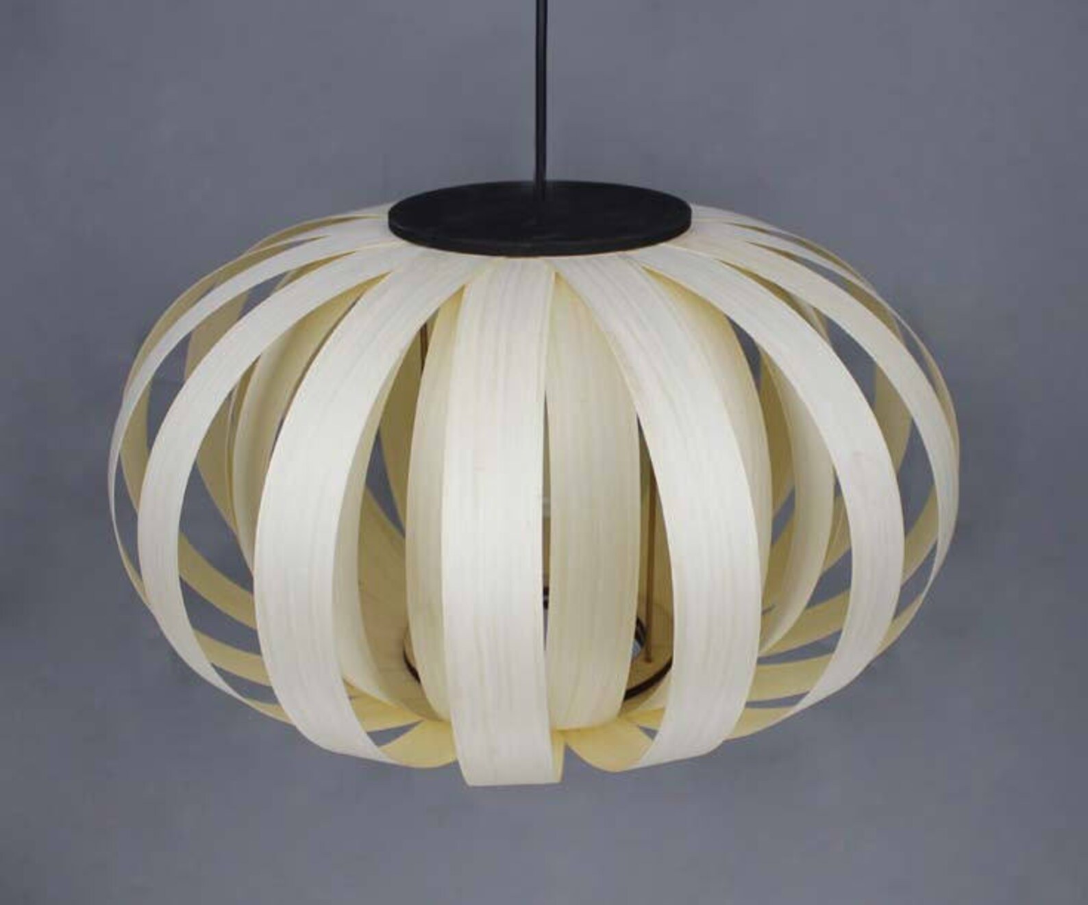 Thin Wooden Paper Pendant Lightsdecorative Lightingcreative Etsy