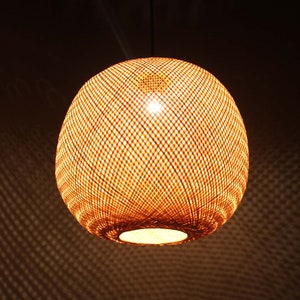 Spherical Bamboo Pendant Light - Ball Bamboo Lighting - Holiday Decor Lighting - CE / UL listed -Free Shipping Worldwide