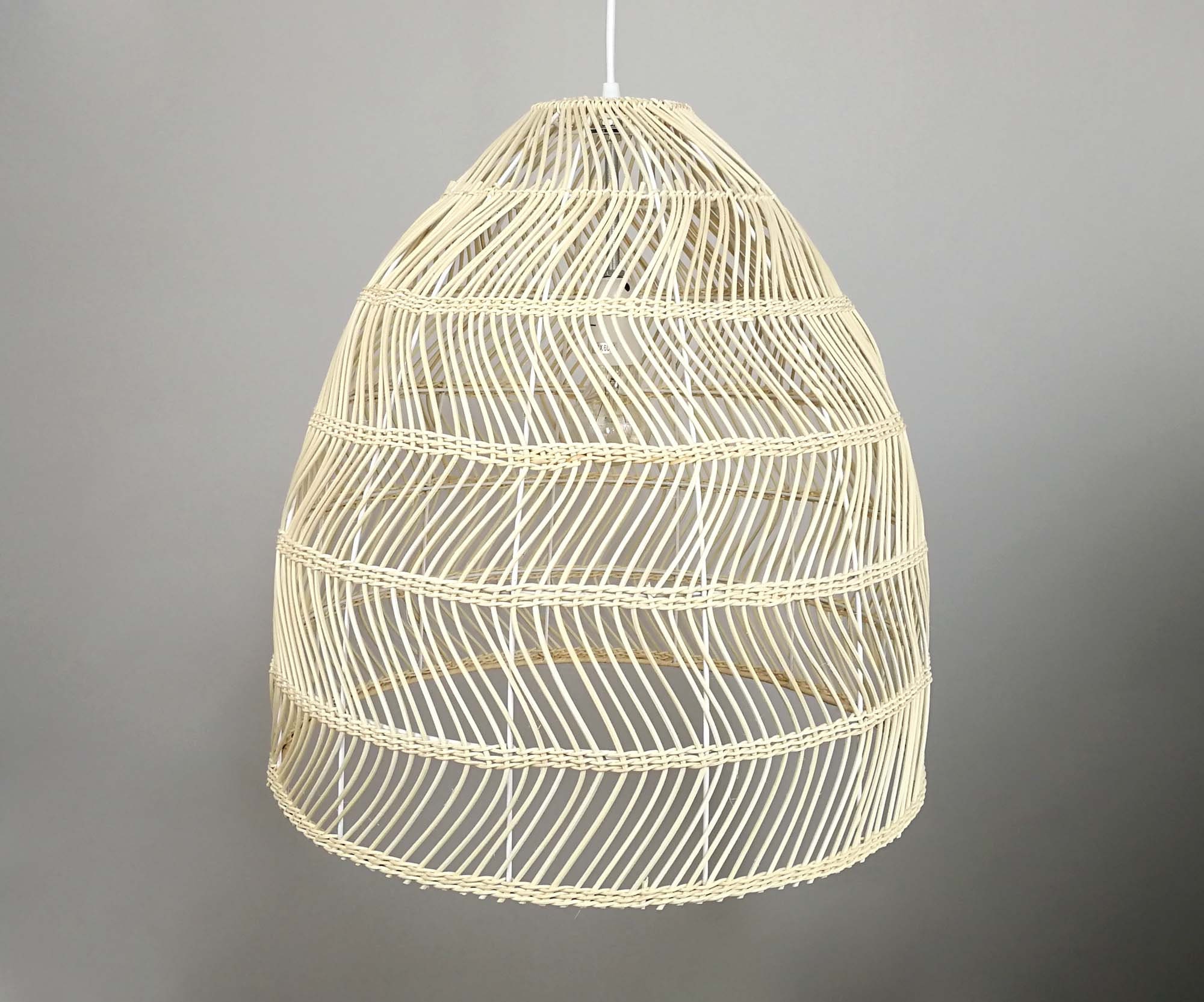 Rattan Arch Wavy Pendant Light-XL