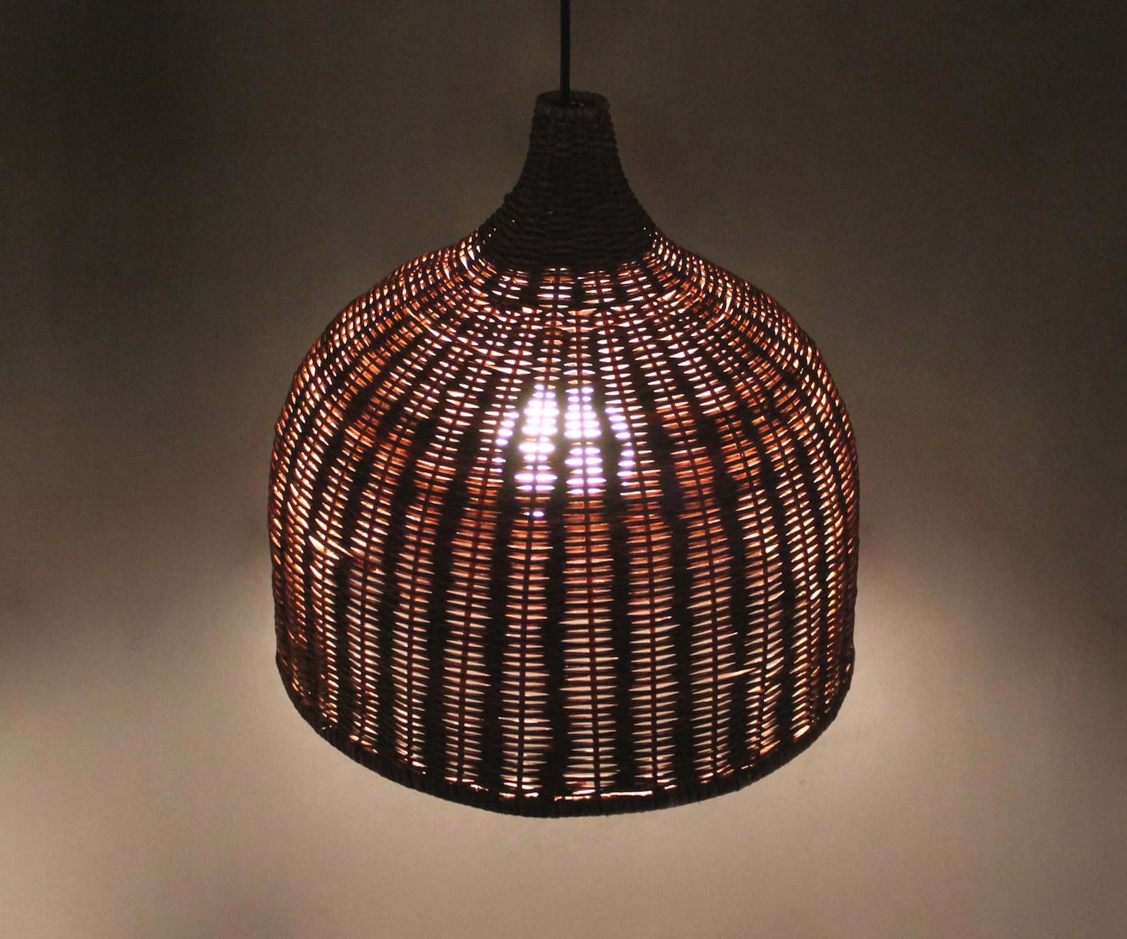 Brown Basket Pendant Lights Rattan Lighting Fixtures Etsy Canada