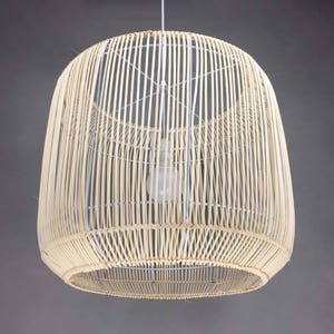 Handmade Rattan Pendant Lighting - Rattan Lamp Fixture - Rattan Decoration - Rural Lamps - Countryside Lighting - Rustic Lamps - 110-240V