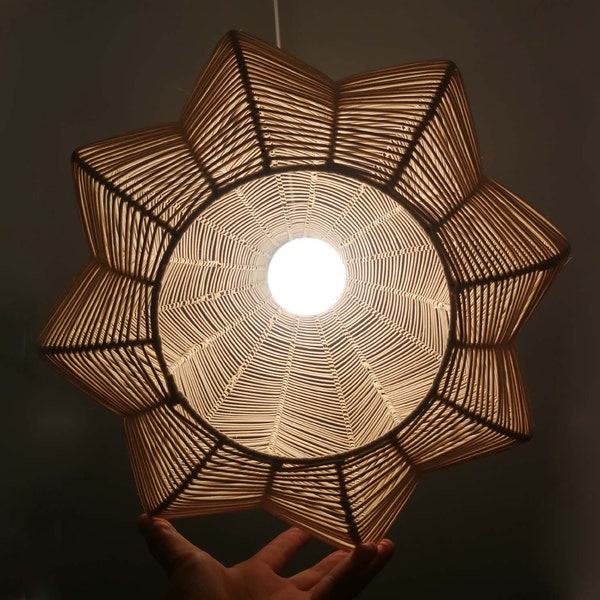 Wave Petal Shape Pendant Lights - Hand Woven Rattan Pendant Light - 110-240V/50-60Hz - Free Shipping