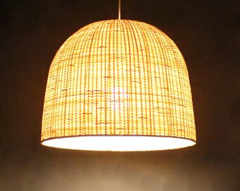 Handwoven Bamboo Pendant Light - Countryside Style - 50cm Diameter