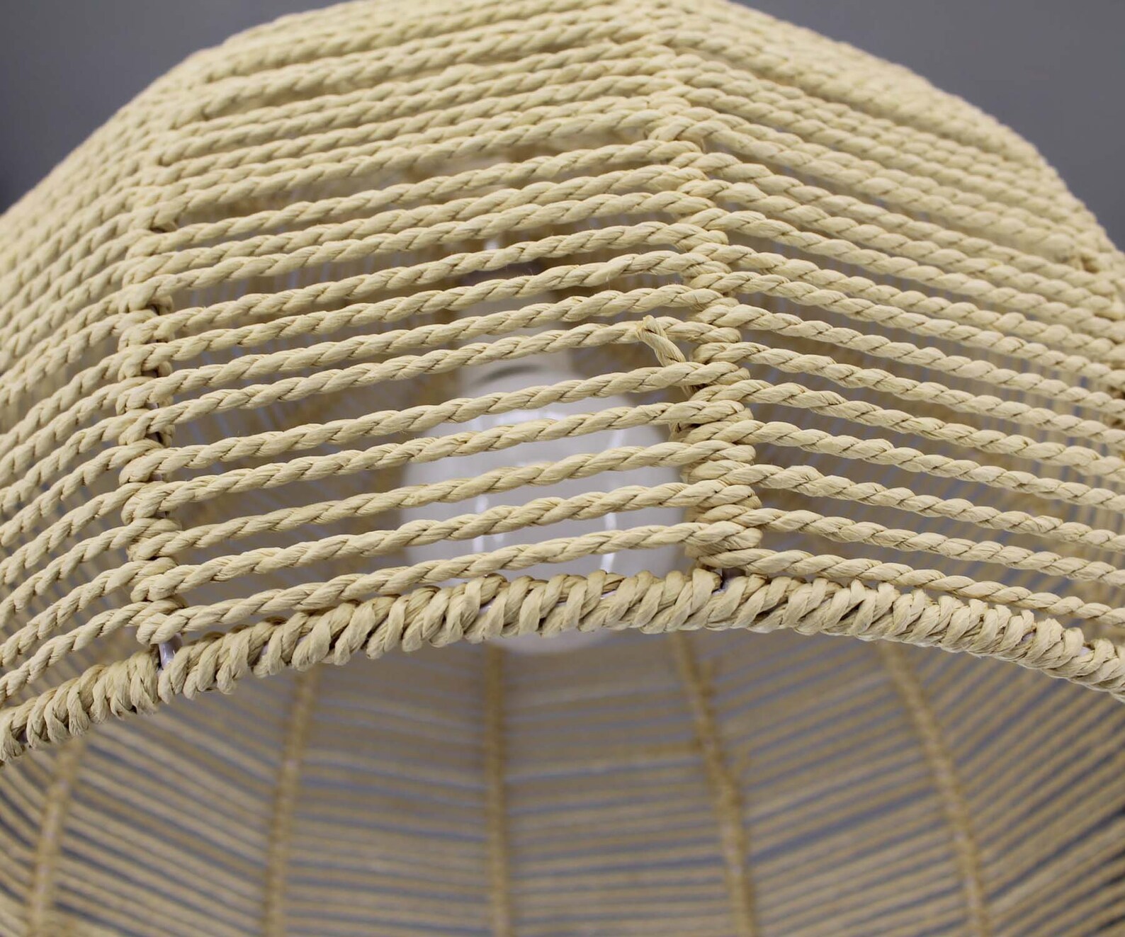 Beige Paper Rope Pendant Light Hand Woven Rope Lighting - Etsy