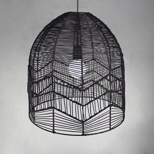 Rattan Lighting Fixture Bell Shaped Design Pendant Light-Rattan Lamp Fixture-Pendant Lighting-Decor Lighting-Dining Room Lighting 110-240V image 8