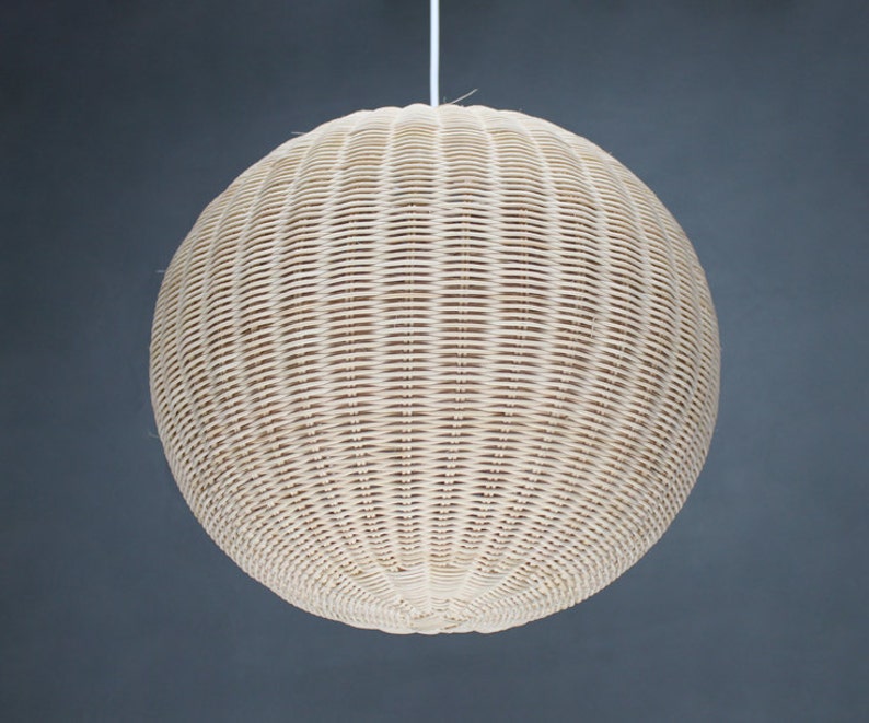 Sphere Rattan Pendant Lightsrattan Ball Lamp Shade With Close Etsy UK