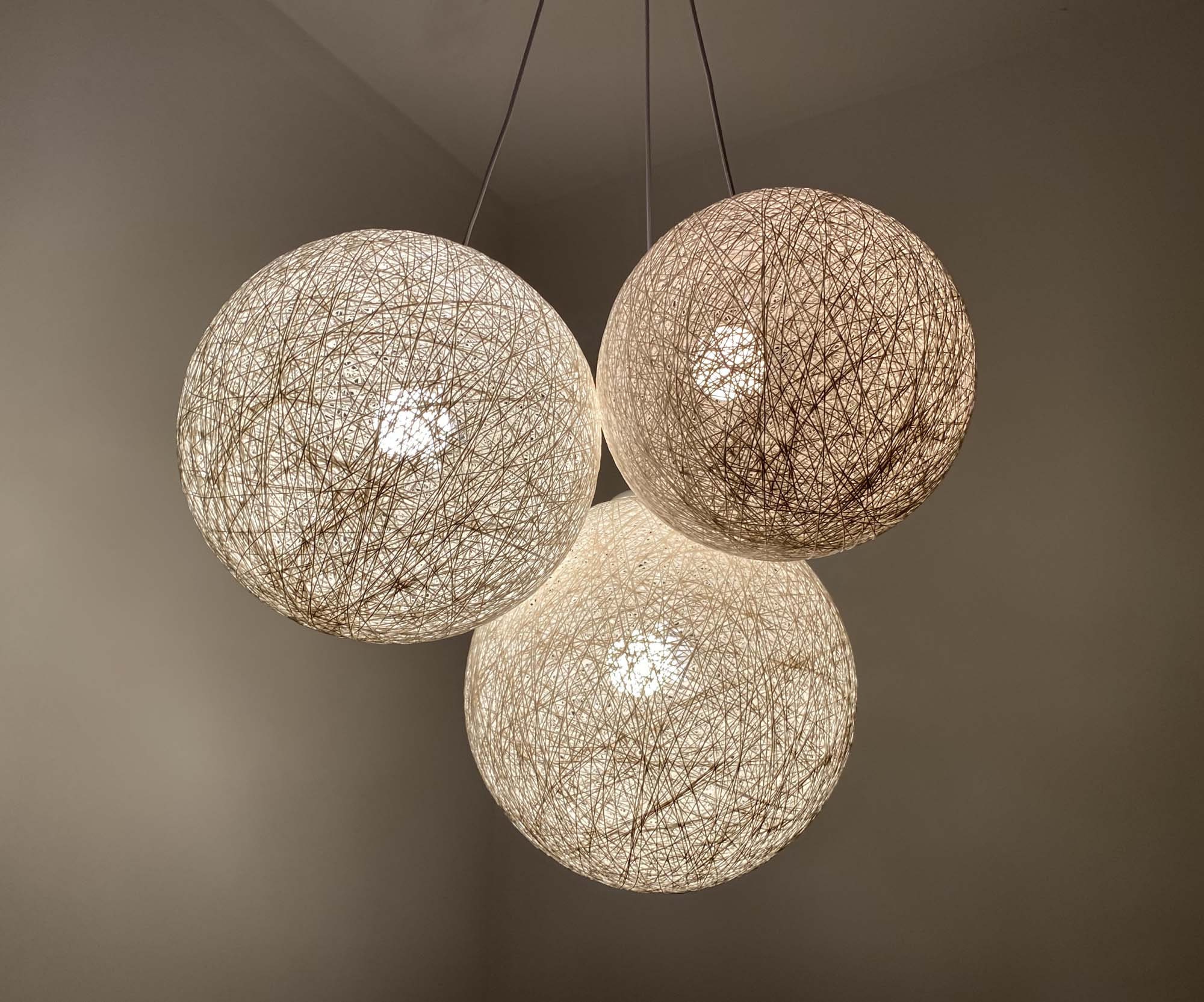 Woven cheap globe chandelier