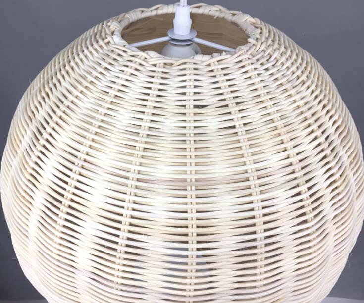 Hand Woven Cane Pendant LightCountryside Light Etsy