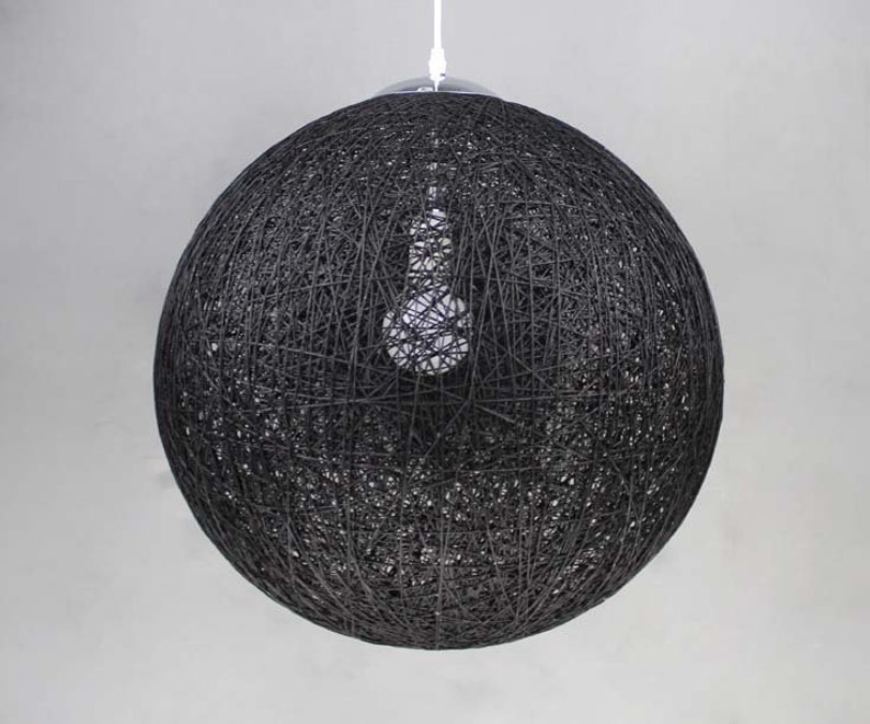 Pendant Light  
Paper Rope Chandelier  
Woven Lampshade  
Boho Lighting  
Custom Chandelier  
Hardwired Pendant  
Plug In Light  
Spherical Pendant  
Eco Friendly Decor  
Modern Home Decor  
Customizable Lighting  
Artisan Chandelier  
Minimalist Lighting