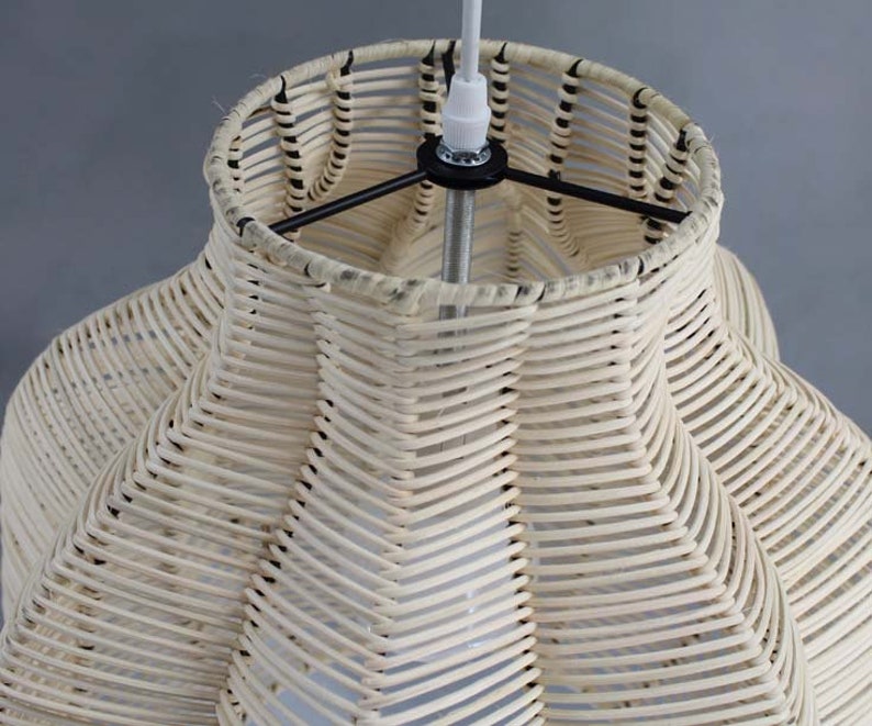 Hand Make Rattan Pendant Lightscreative Lighting Etsy