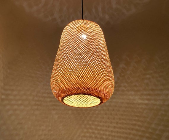 Bamboo lantern deals pendant