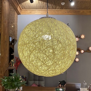 Handwoven Paper Rope Pendant Light: Global Style Ceiling Lamp