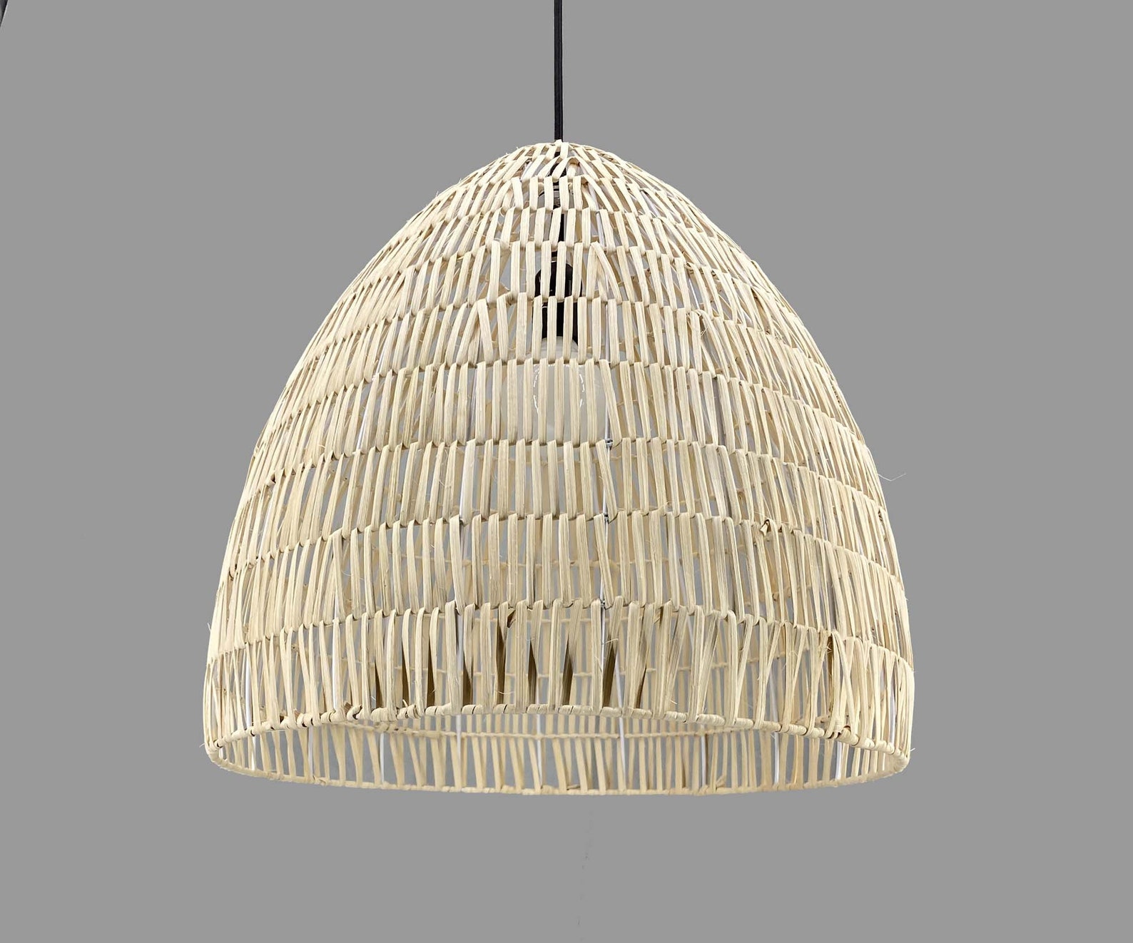 New Handwoven Process Bell Shaped Rattan Pendant Light - Etsy
