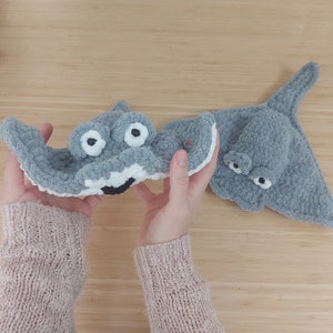 Stingray Crochet Pattern, Fish Crochet Pattern, Amigurumi Pattern, Ocean Crochet, Crochet Toy, Crochet Stingray, Crochet Ray, Crochet Fish