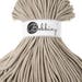 5mm Bobbiny Cotton Cord 108 yards (100 meters) - Beige; macrame cord, chunky yarn, cotton rope