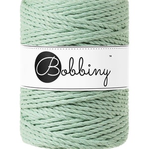 Bobbiny Aloe corda di macrame 100m 3mm 3ply - attorcigliata corda di macrame