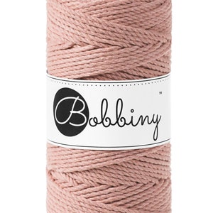 Bobbiny Natural  corda di macrame 100m 3mm 3ply - attorcigliata corda di macrame