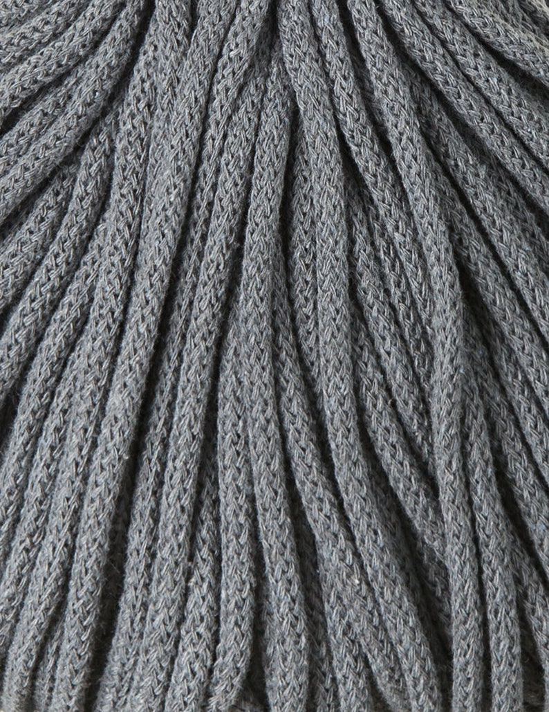 Bobbiny cotton rope 100 meters macrame cord chunky yarn 5mm Steel Cotton Cord 108 yards