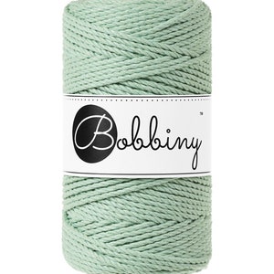 Bobbiny Aloe  corda di macrame 100m 3mm 3ply - attorcigliata corda di macrame