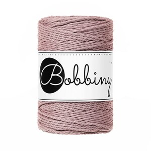 Bobbiny  Off White corda di macrame 100m 1,5mm 3ply - attorcigliata corda di macrame