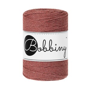 Bobbiny Sunset corda di macrame 100m 1,5mm 3ply - attorcigliata corda di macrame