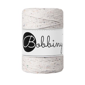 Bobbiny Rainbow Dust corda di macrame 100m 1,5mm 3ply - attorcigliata corda di macrame