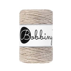 Bobbiny Beige Baby Corda di Macrame 1.5mm 100m - sigle attorcigliata corda di macrame