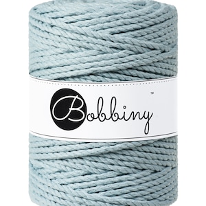 Bobbiny Misty corda di macrame 100m 3mm 3ply - attorcigliata corda di macrame