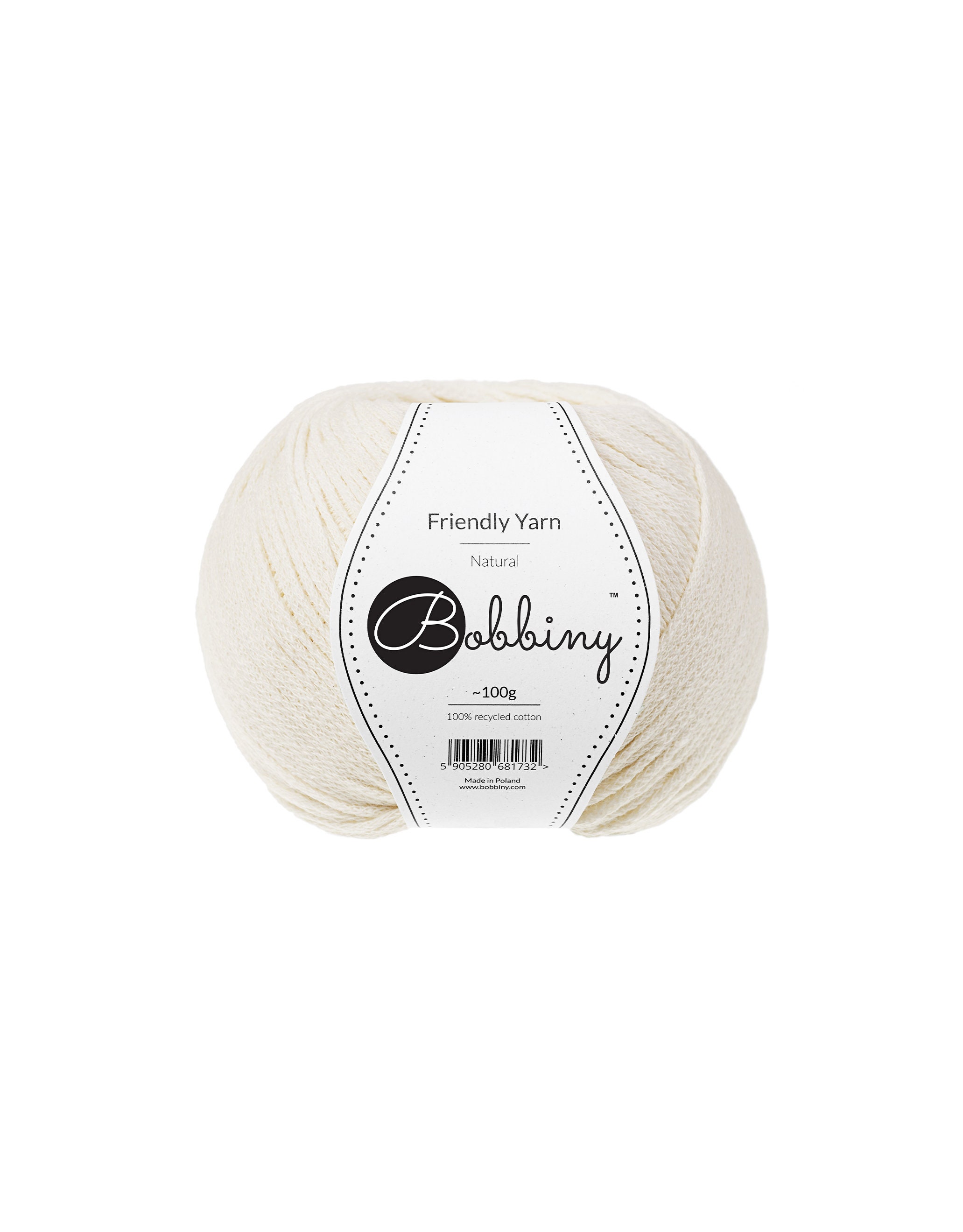 Bobbiny 編み込みコットン糸：天然リサイクル繊維（100g） - Etsy 日本