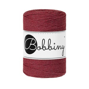 Bobbiny Wild Rose corda di macrame 100m 1,5mm 3ply - attorcigliata corda di macrame