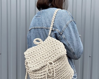 Crochet Backpack Pattern -Bobbiny - PDF Digital Download