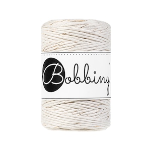 Bobbiny Golden Natural Baby Corda di Macrame 1.5mm 100m - sigle attorcigliata corda di macrame
