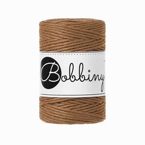 Bobbiny Caramel Baby Corda di Macrame 1.5mm 100m - sigle attorcigliata corda di macrame
