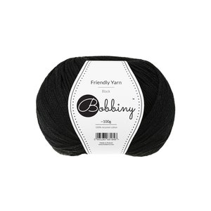 Bobbiny Black Friendly Yarn 100 g: gevlochten katoengaren, gecertificeerd gerecycled katoen