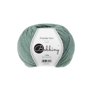 Bobbiny Laurel Friendly Yarn 100g - Braided cotton yarn, certified recycled cotton