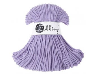 3mm lavender cotton cord, cotton rope, macrame cord -108 yards (100 meters)