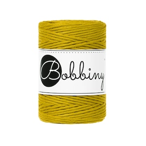 Bobbiny Spicy Yellow Baby Corda di Macrame 1.5mm 100m - sigle attorcigliata corda di macrame