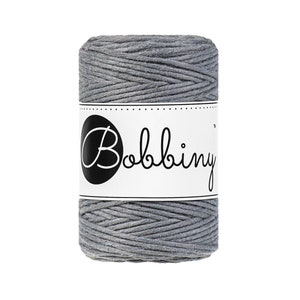 Bobbiny Steel Baby Corda di Macrame 1.5mm 100m - sigle attorcigliata corda di macrame