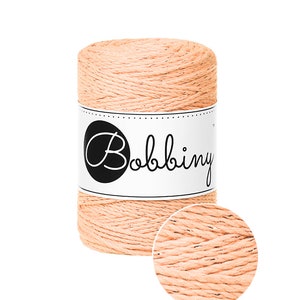 Bobbiny Golden Off White corda di macrame 100m 1,5mm 3ply - attorcigliata corda di macrame