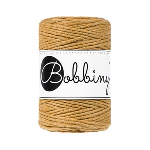Bobbiny Mustard Baby Corda di Macrame 1.5mm 100m - sigle attorcigliata corda di macrame